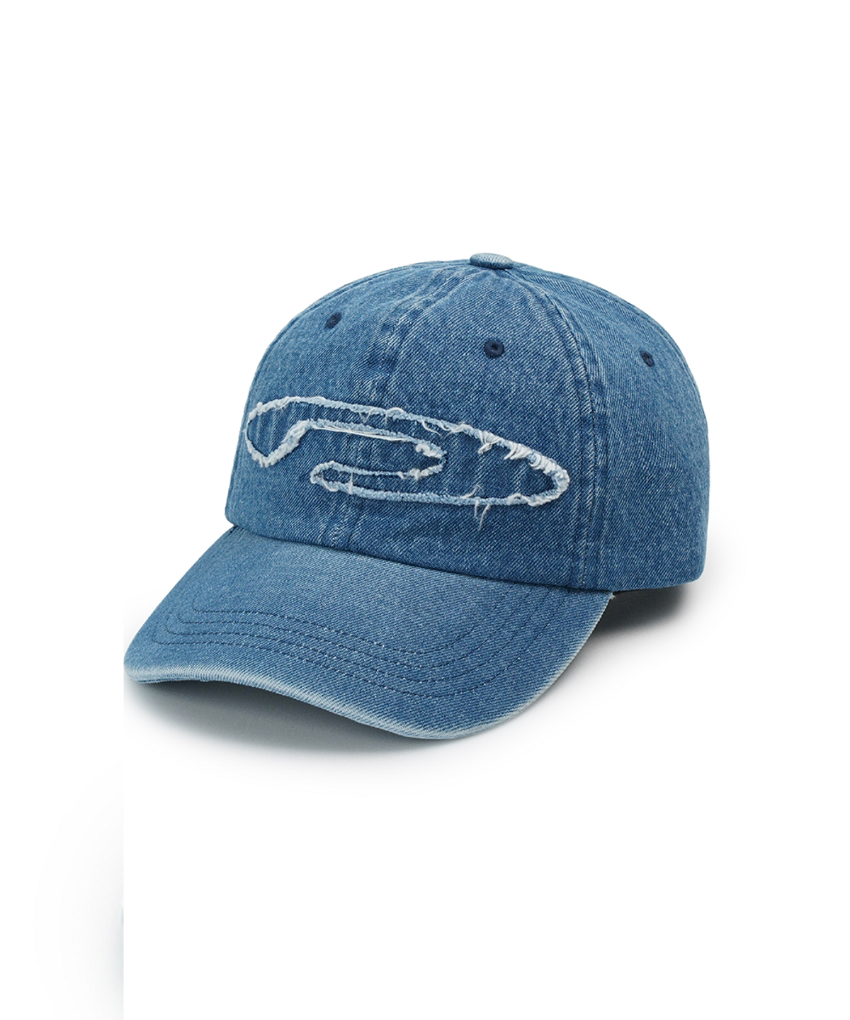 에프디알(FDR) Vintage Applique Logo Ball Cap Blue