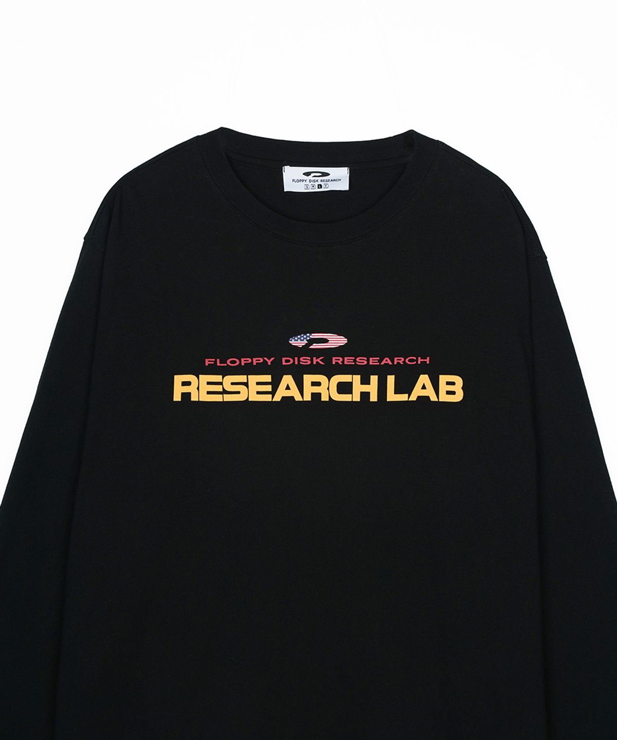 에프디알(FDR) USA Research LAB Logo Long sleeve Black