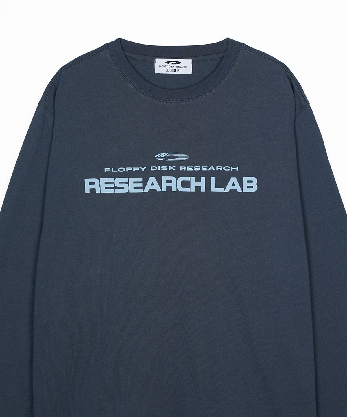 에프디알(FDR) USA Research LAB Logo Long sleeve Slate Gray