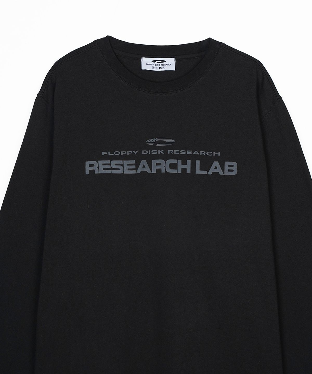 에프디알(FDR) USA Research LAB Logo Long sleeve Charcoal