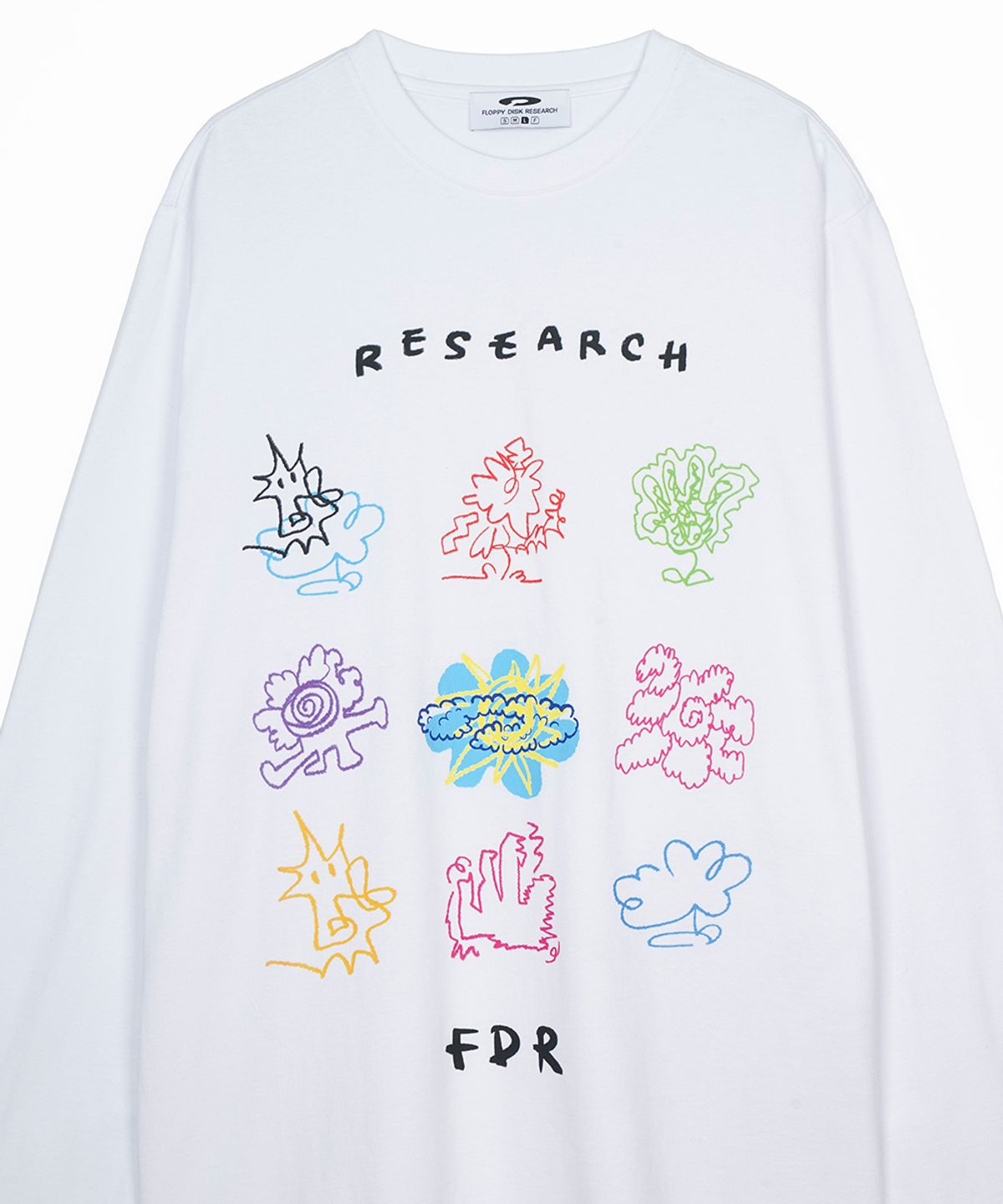 에프디알(FDR) Kids doodle Long sleeve White
