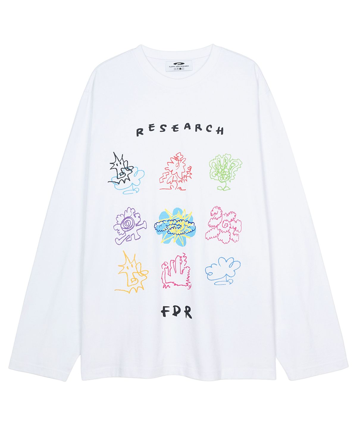 에프디알(FDR) Kids doodle Long sleeve White