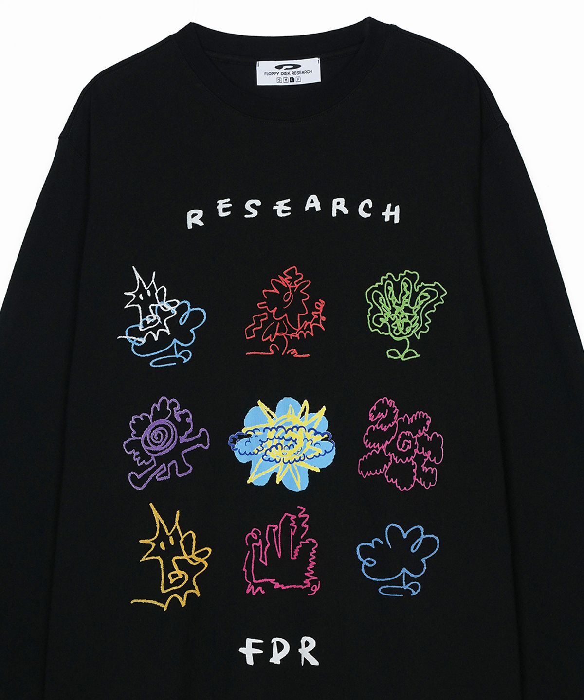 에프디알(FDR) Kids doodle Long sleeve Black