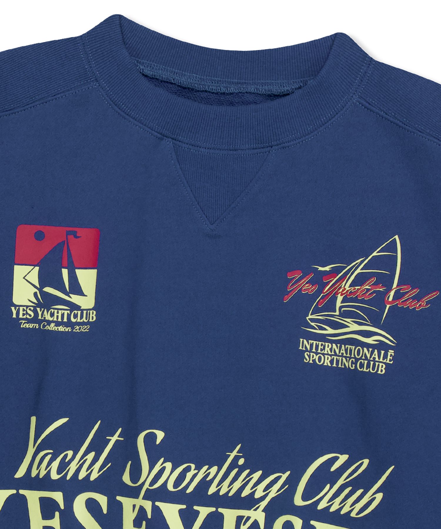 MUSINSA | YESEYESEE Y.E.S Yacht Sweatshirt Cobalt Blue