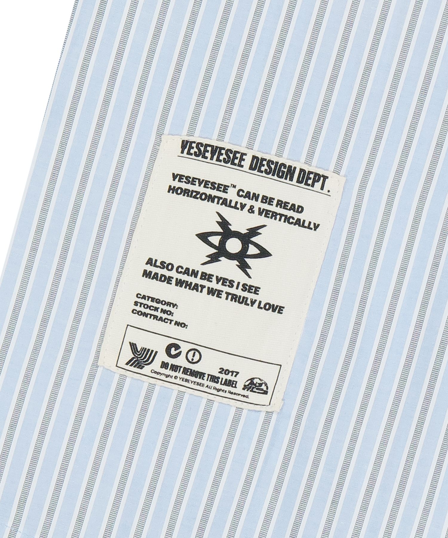 MUSINSA公式 | YESEYESEE Stripe Explorer Shirt Blue