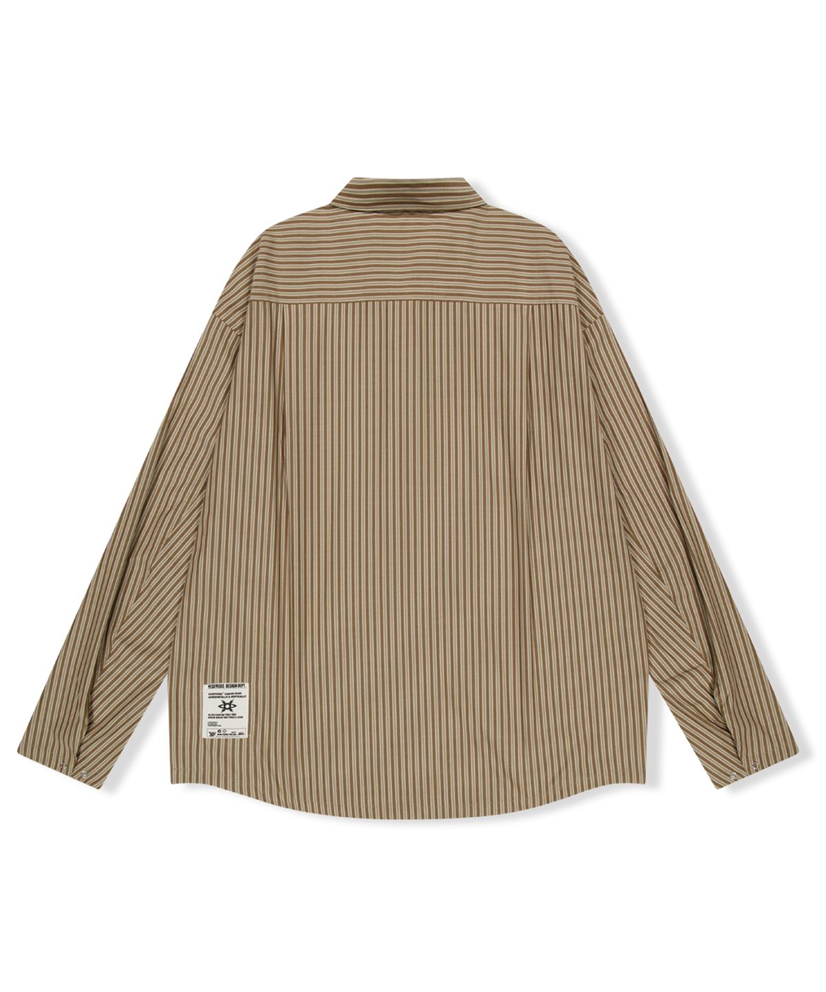 예스아이씨(YESEYESEE) Stripe Explorer Shirt Brown