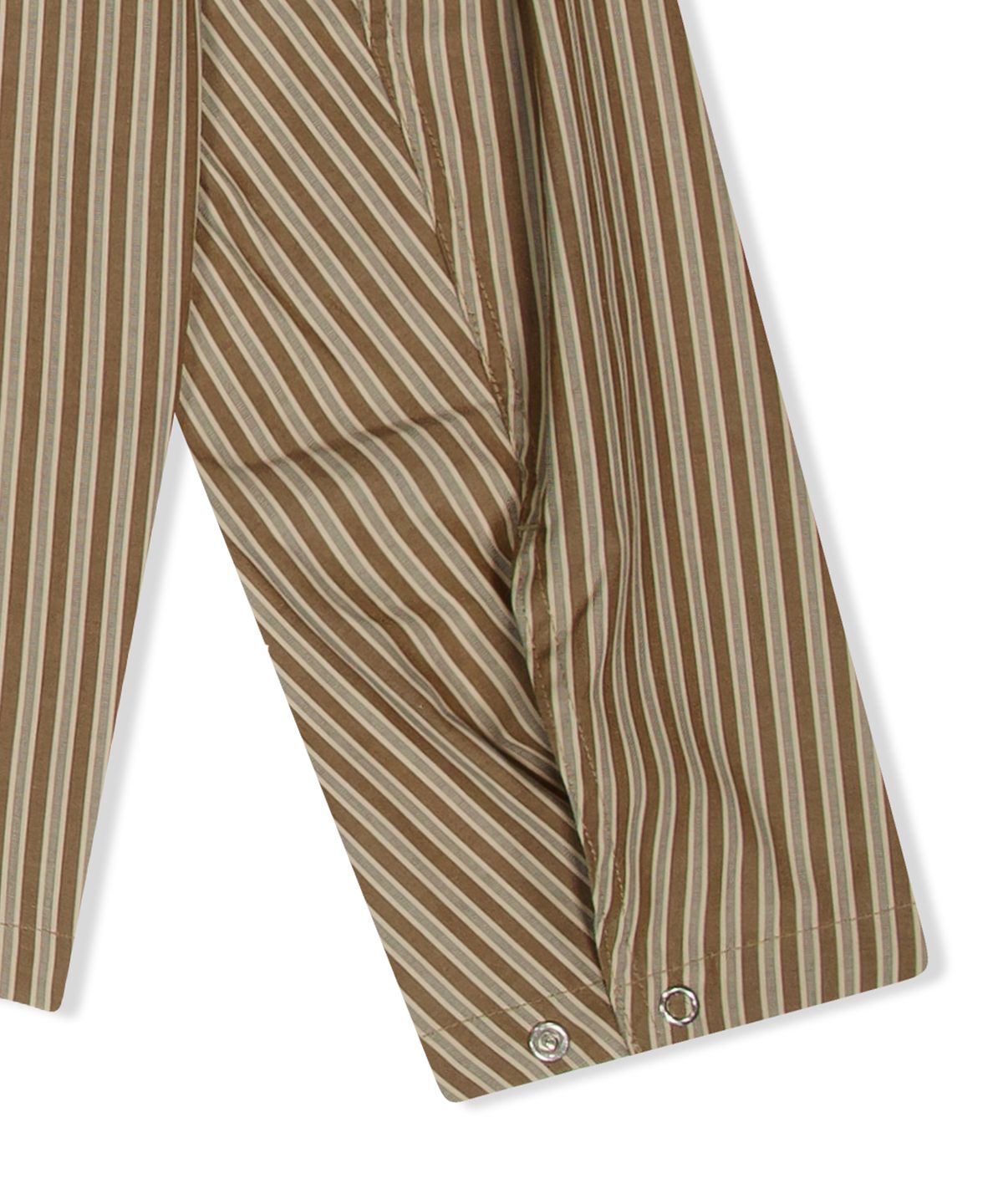 예스아이씨(YESEYESEE) Stripe Explorer Shirt Brown