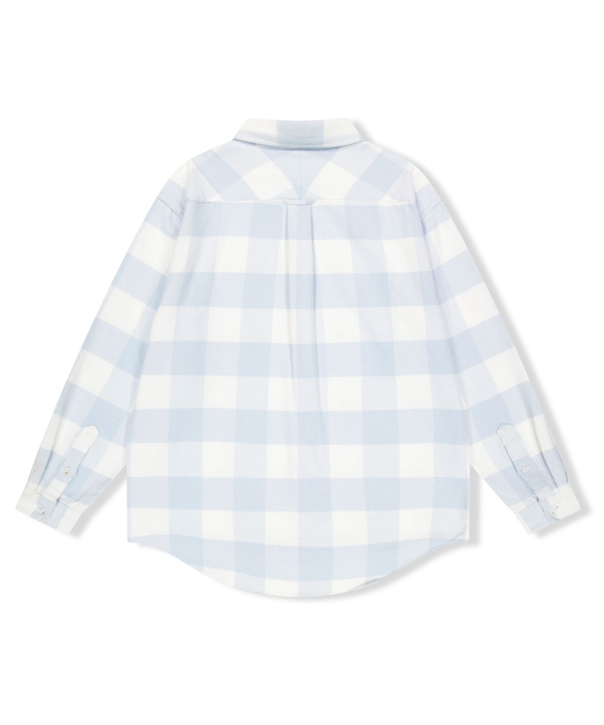 예스아이씨(YESEYESEE) Buffalo Check Shirt Sky Blue