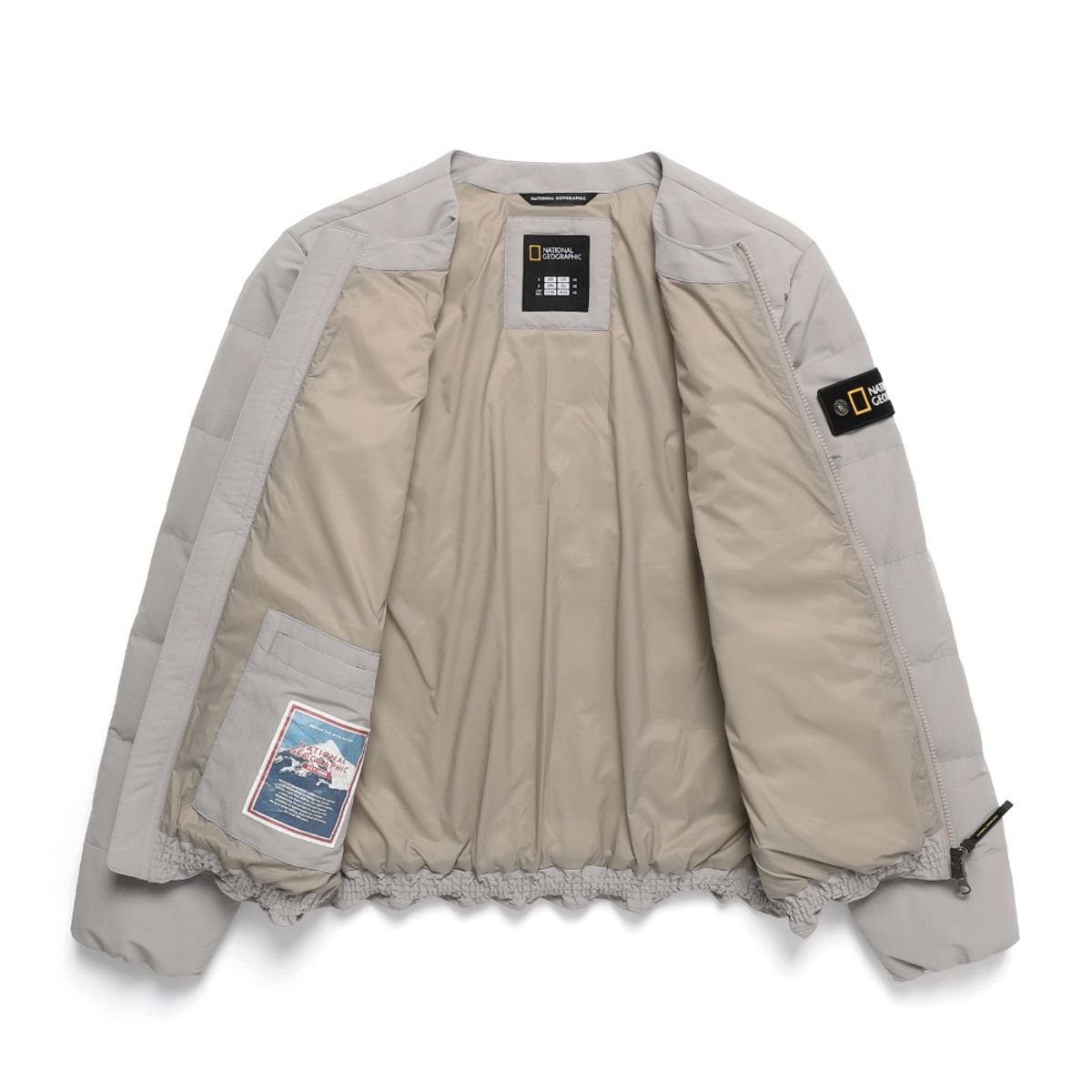 내셔널지오그래픽(NATIONALGEOGRAPHIC) N244UDW920 헤론 U넥 경량 구스 다운 점퍼 BEIGE