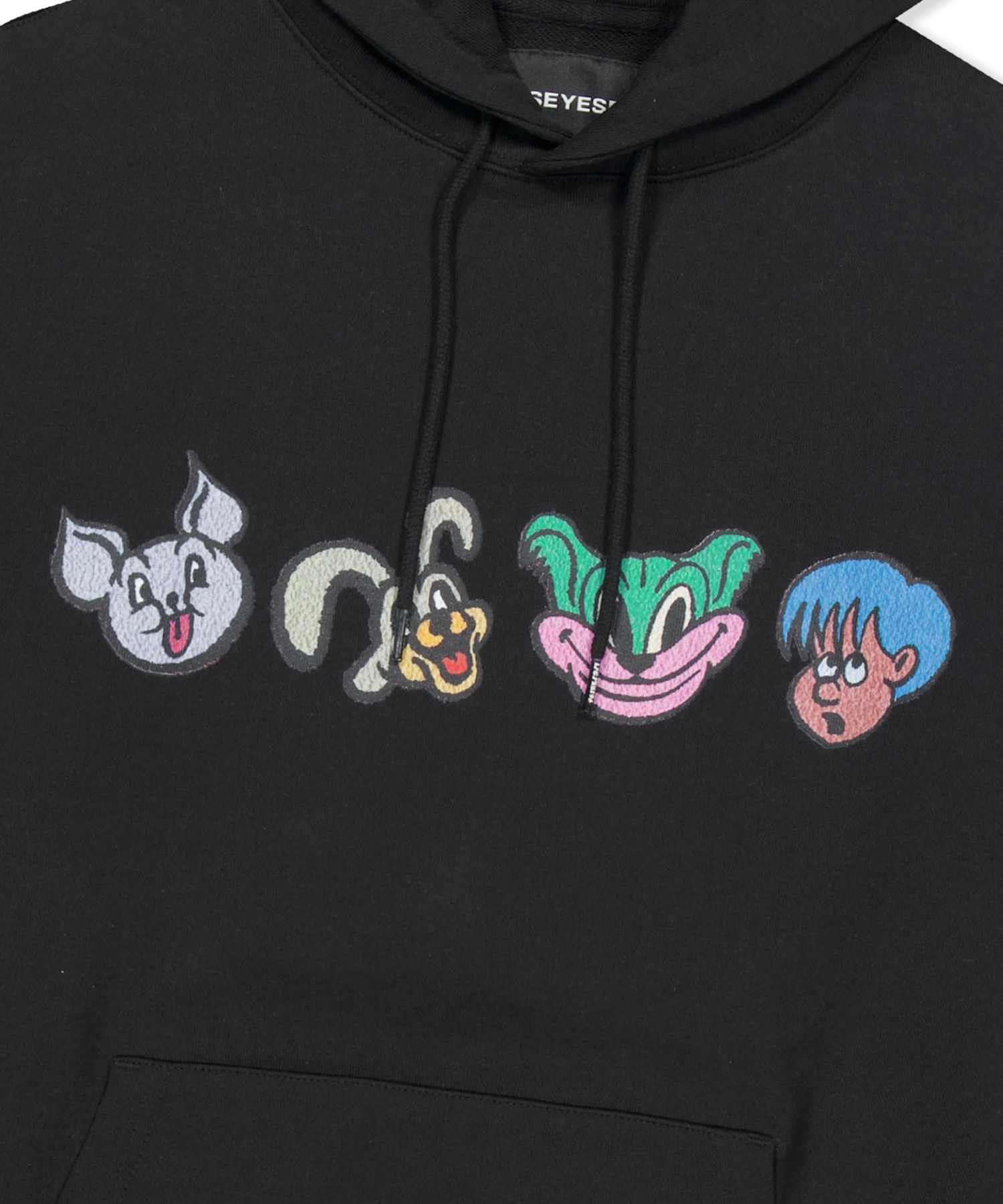◇YESEYESEE◇ PJW Friends Hoodie Multi MUSINSA | YESEYESEE PJW Friends Hoodie Black