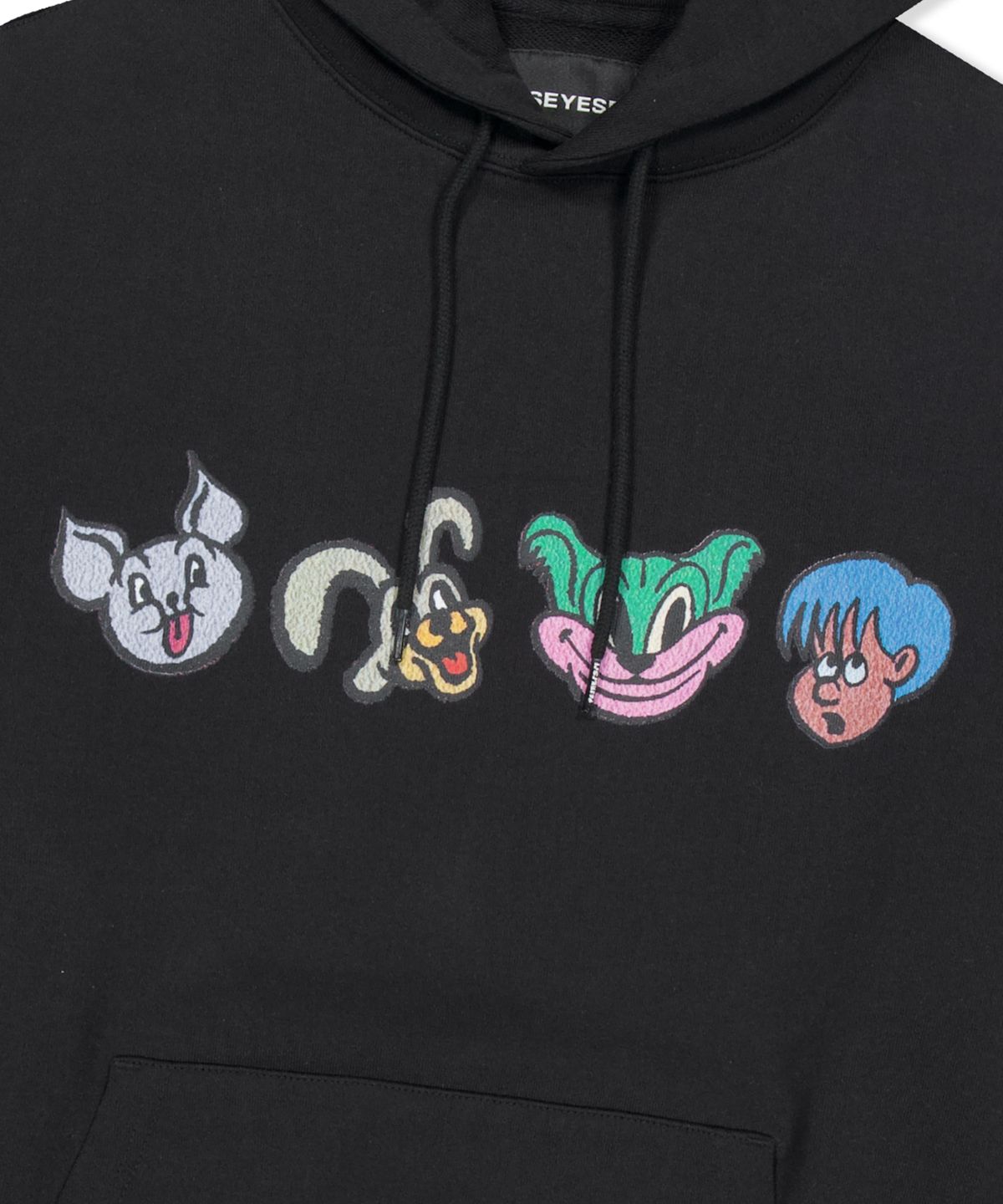 예스아이씨(YESEYESEE) PJW Friends Hoodie Black