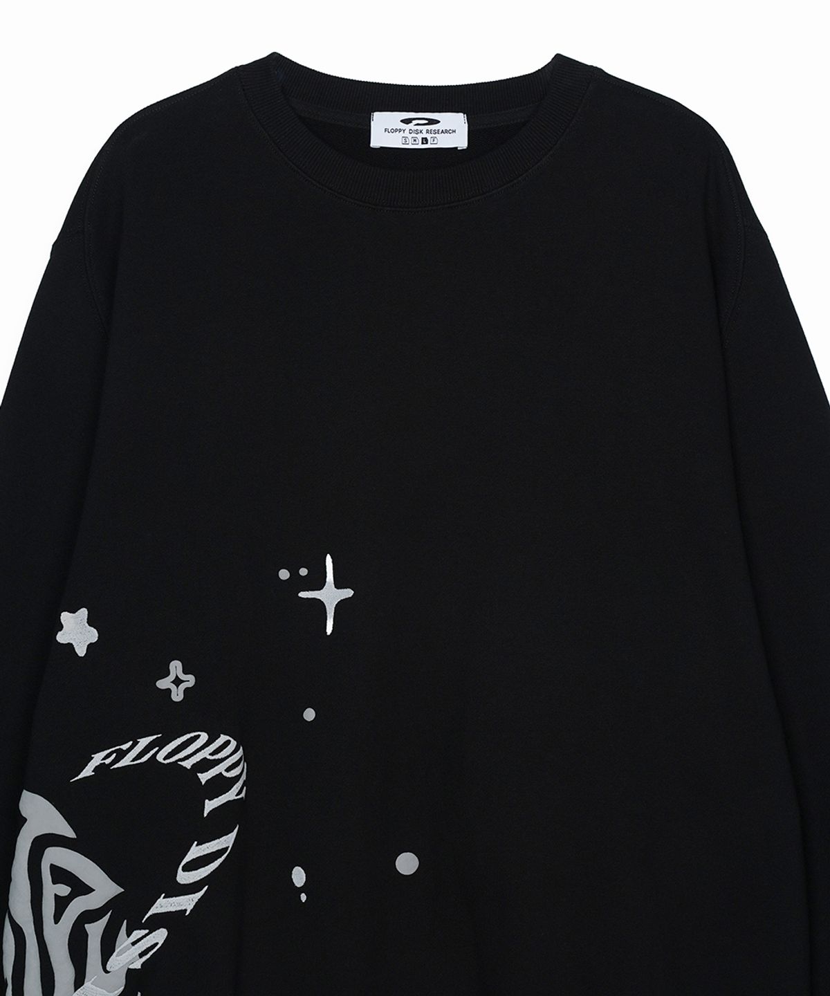 에프디알(FDR) Twinkle Bloom floopy Crewneck Black