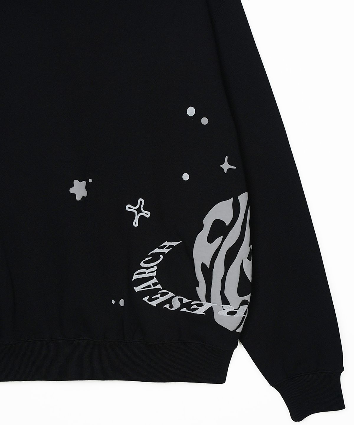 에프디알(FDR) Twinkle Bloom floopy Crewneck Black
