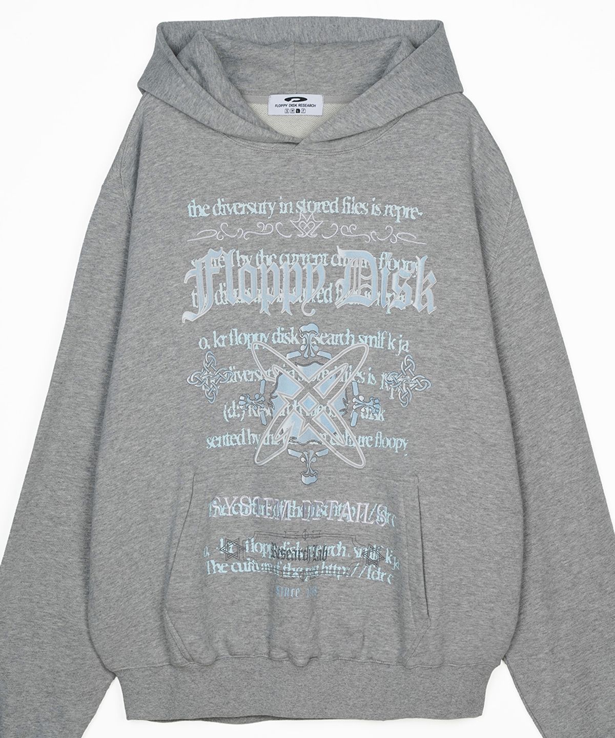 에프디알(FDR) Pattern arrangemet Hoodie M.Gray