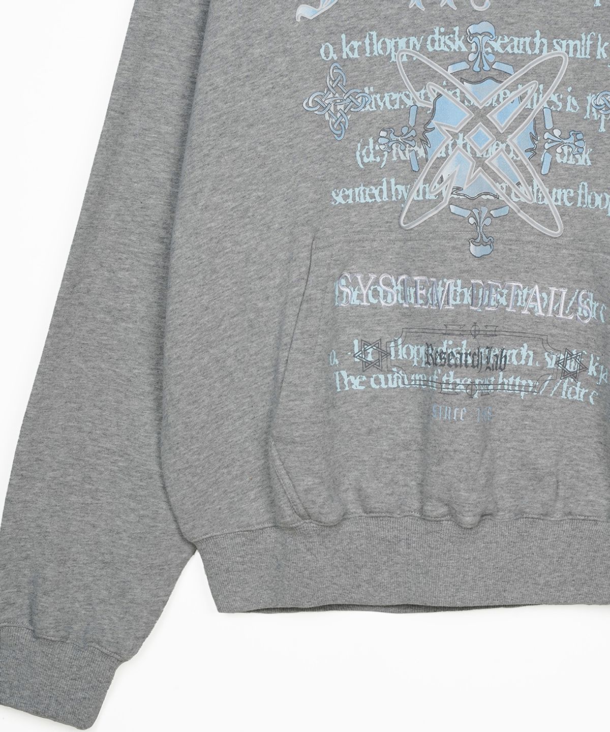 에프디알(FDR) Pattern arrangemet Hoodie M.Gray