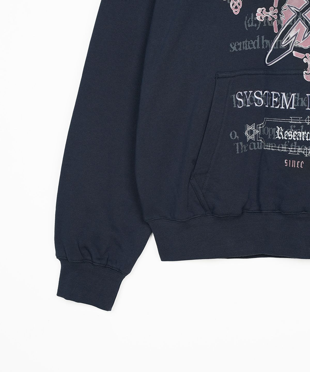 에프디알(FDR) Pattern arrangemet Hoodie Slate Gray
