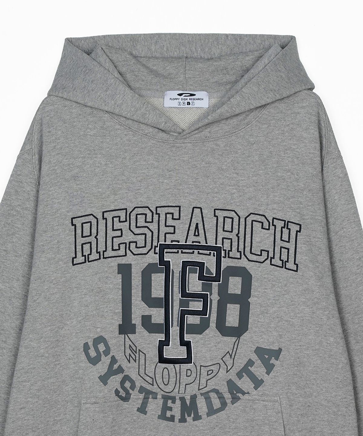 에프디알(FDR) Volume Layered F Lettering Hoodie M.Gray