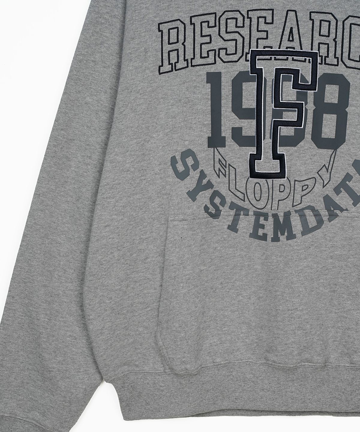 에프디알(FDR) Volume Layered F Lettering Hoodie M.Gray