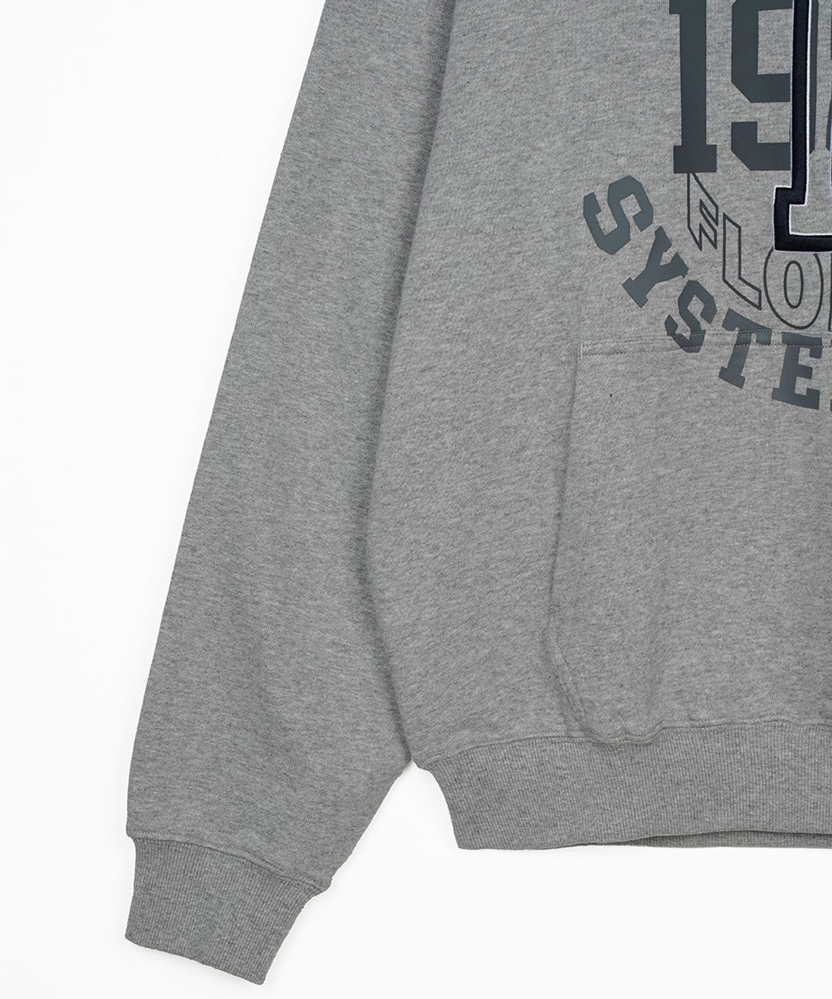 에프디알(FDR) Volume Layered F Lettering Hoodie M.Gray