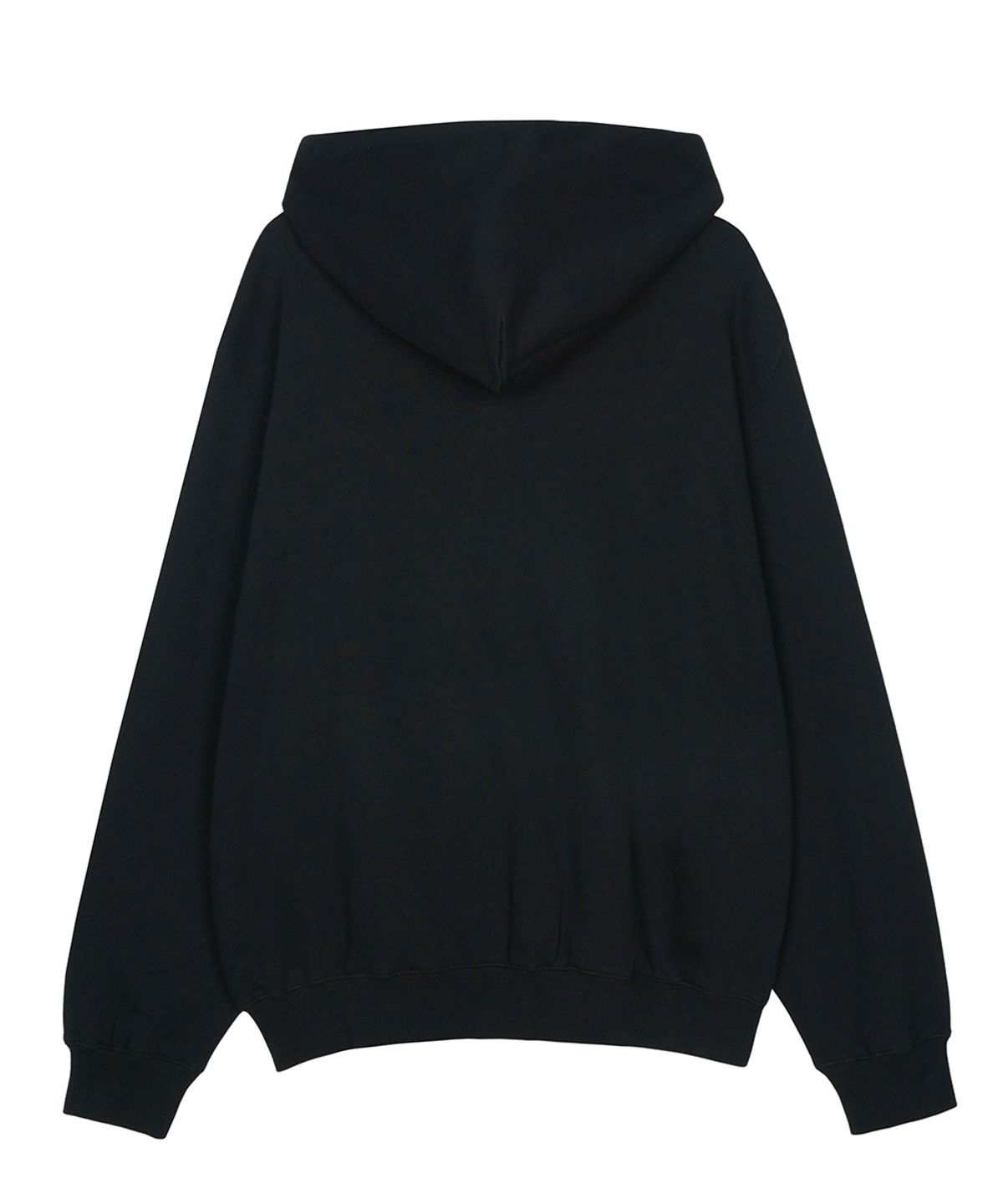 에프디알(FDR) Star Logo Applique Hood Zip-Up Black