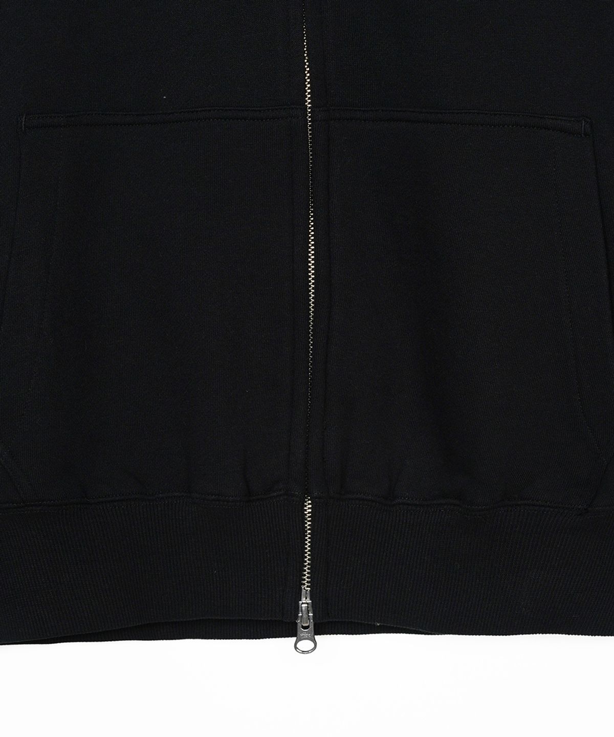 에프디알(FDR) Star Logo Applique Hood Zip-Up Black