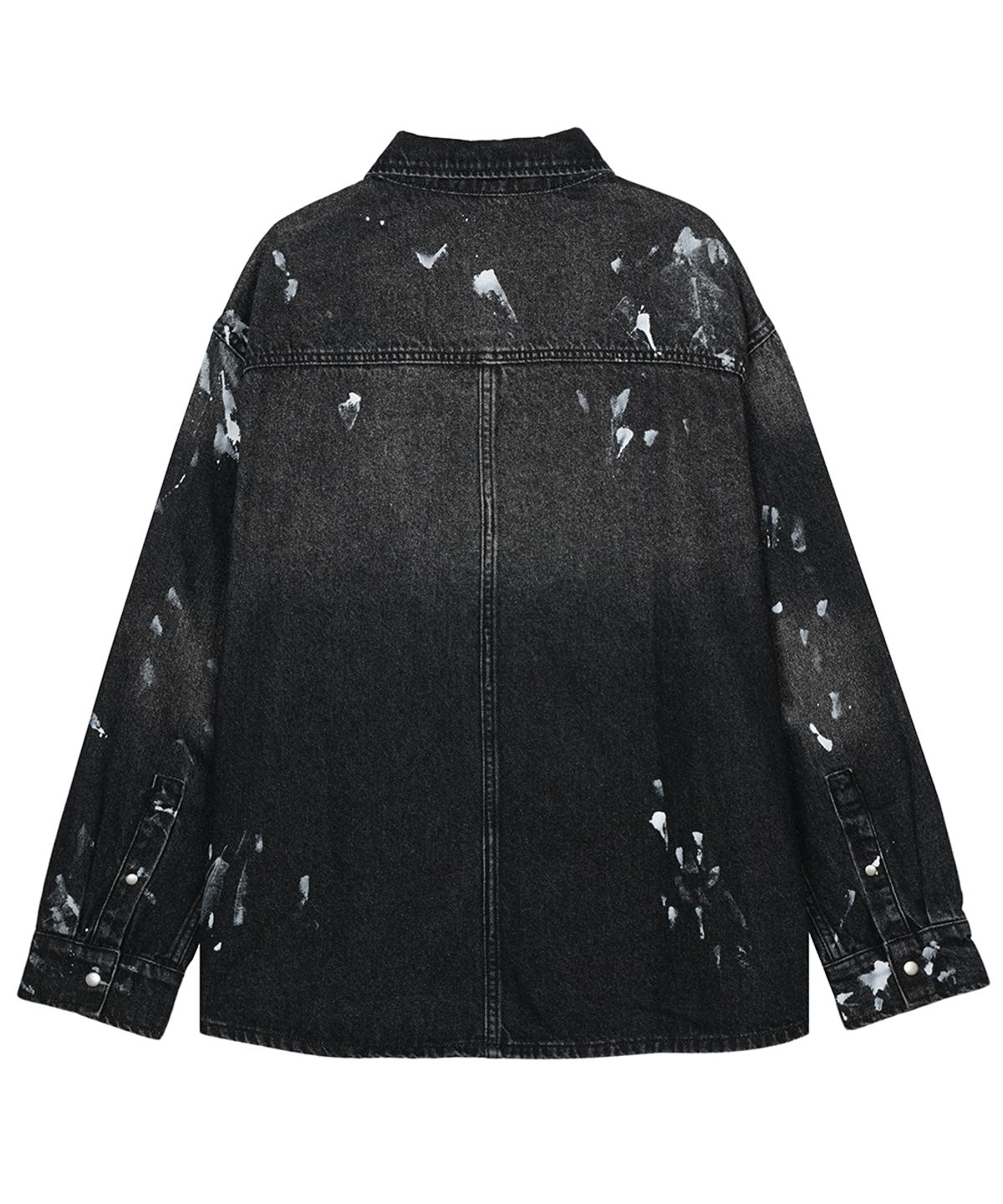 에프디알(FDR) Vintage Washed Pocket Denim Shirt Black