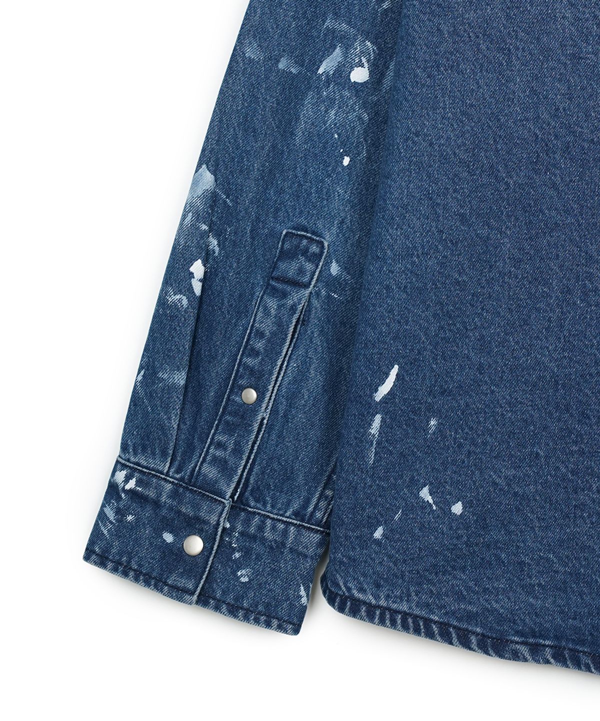 에프디알(FDR) Vintage Washed Pocket Denim Shirt Blue