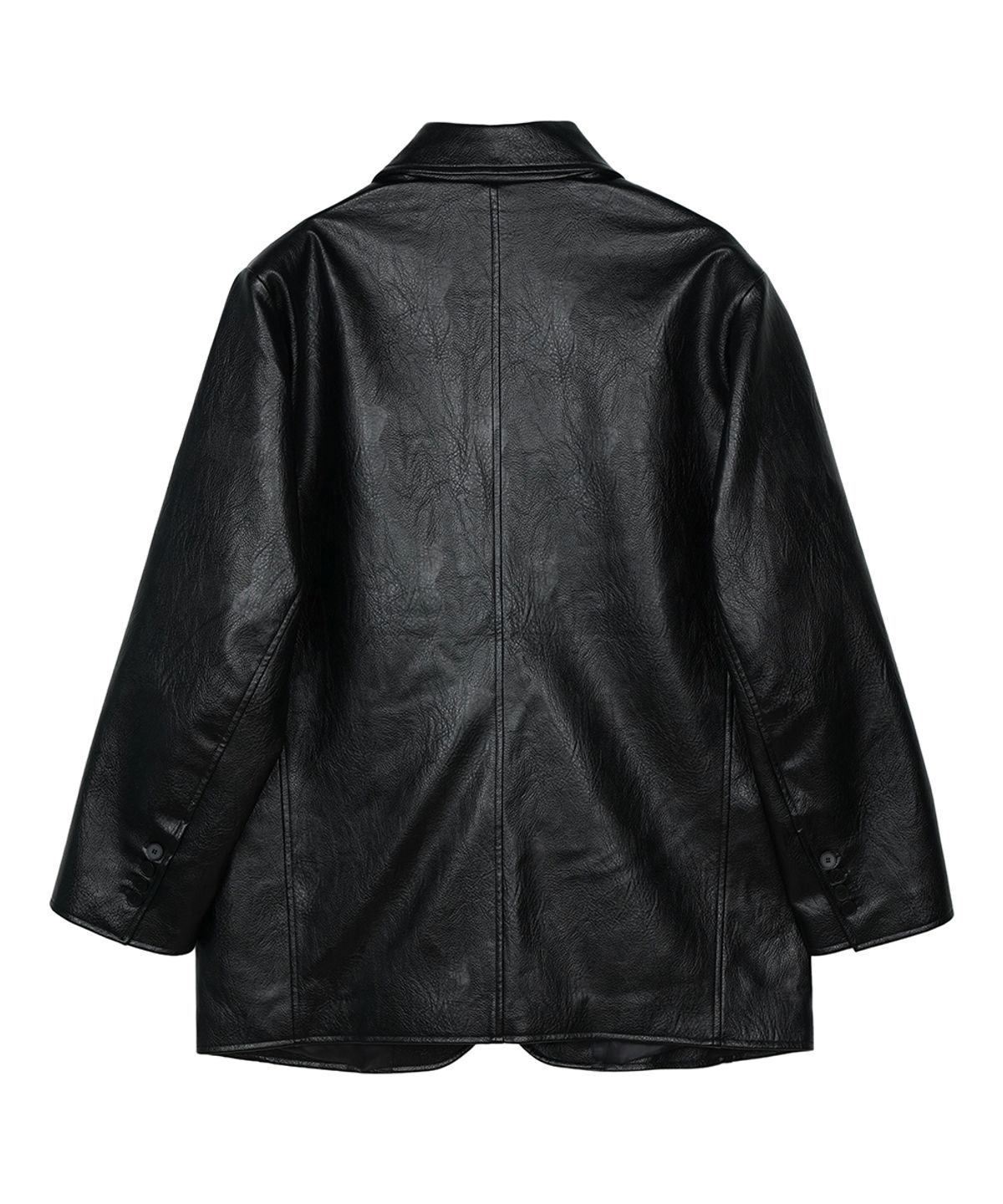 에프디알(FDR) Skater Tailored Leather Jacket Black