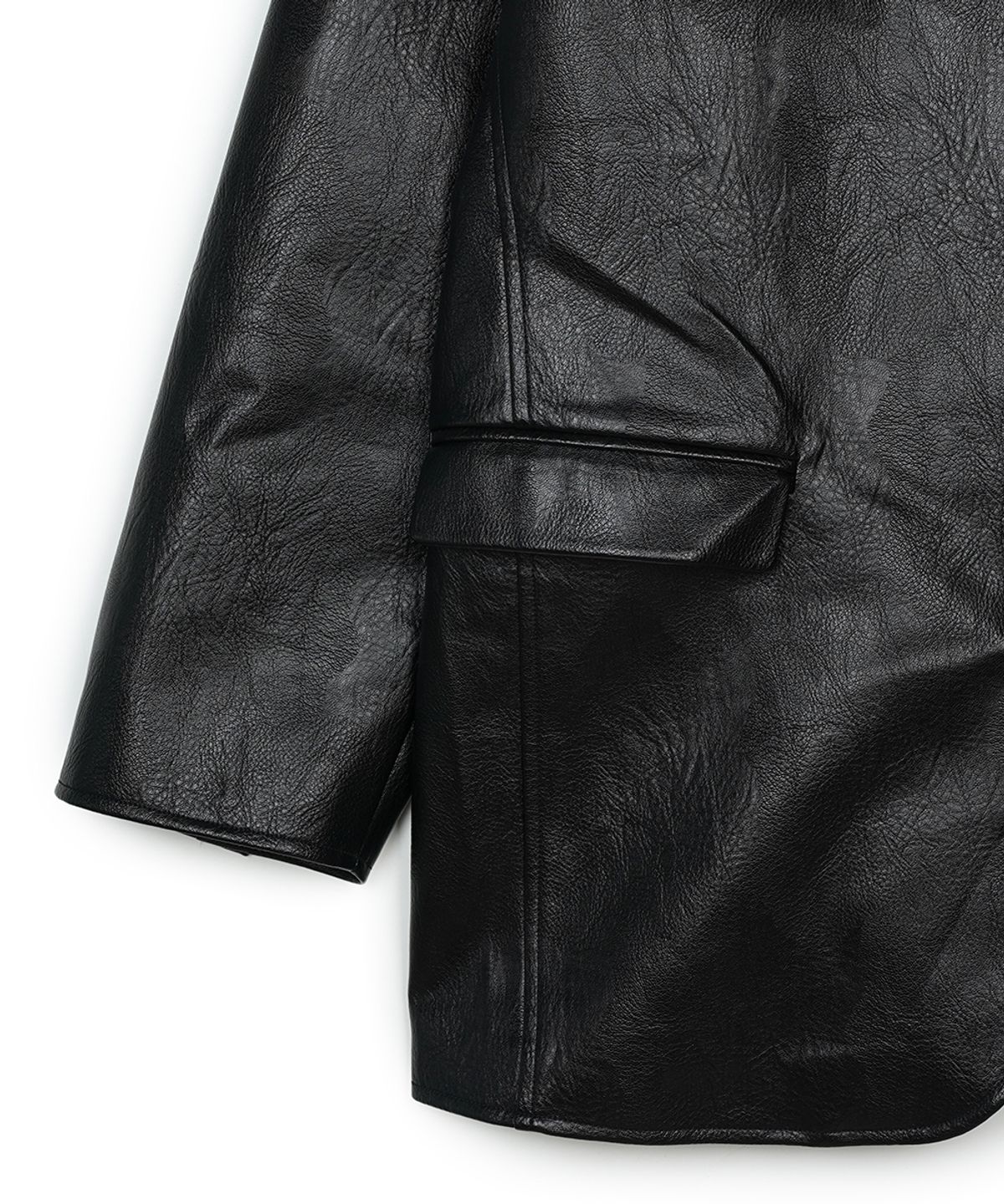 에프디알(FDR) Skater Tailored Leather Jacket Black
