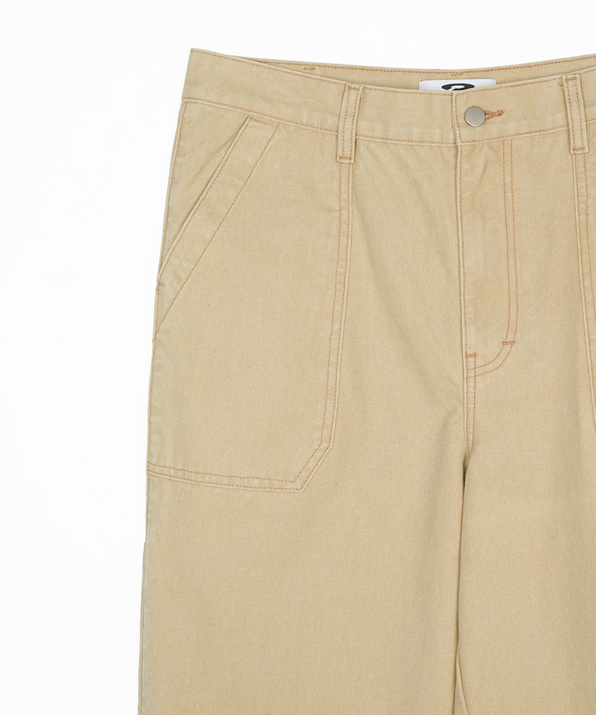 에프디알(FDR) Washed Canvas Pocket Carpenter Pants Beige