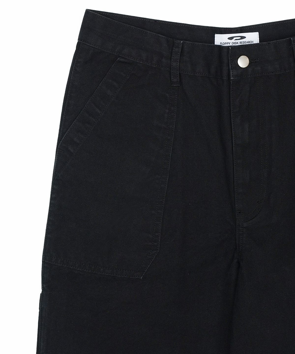 에프디알(FDR) Washed Canvas Pocket Carpenter Pants Black