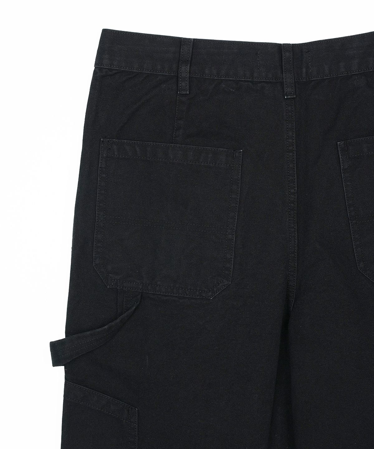 에프디알(FDR) Washed Canvas Pocket Carpenter Pants Black