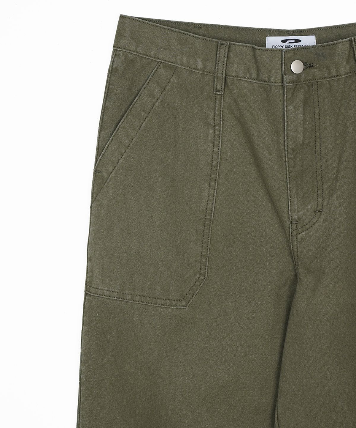 에프디알(FDR) Washed Canvas Pocket Carpenter Pants Khaki