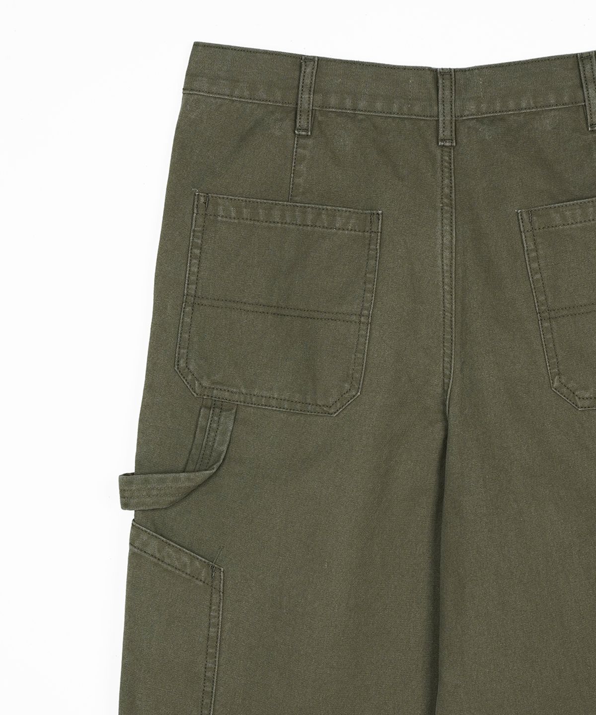 에프디알(FDR) Washed Canvas Pocket Carpenter Pants Khaki