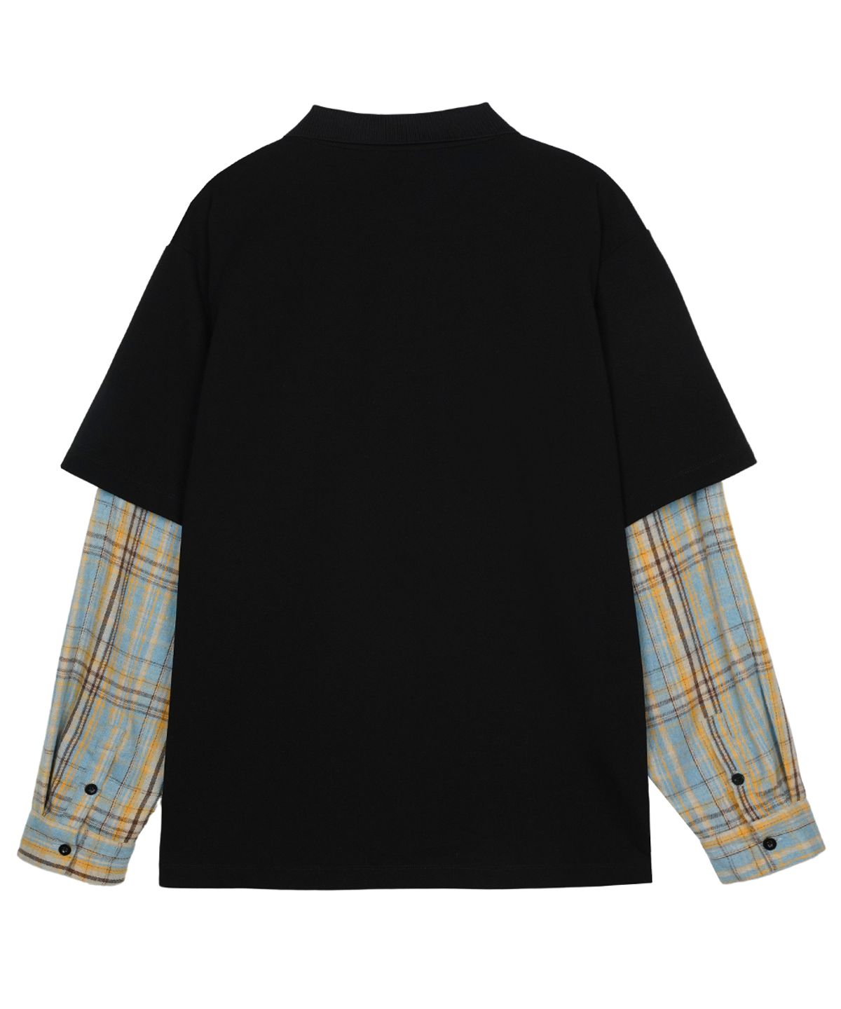에프디알(FDR) Double Layer Long sleeve PK Tee Black