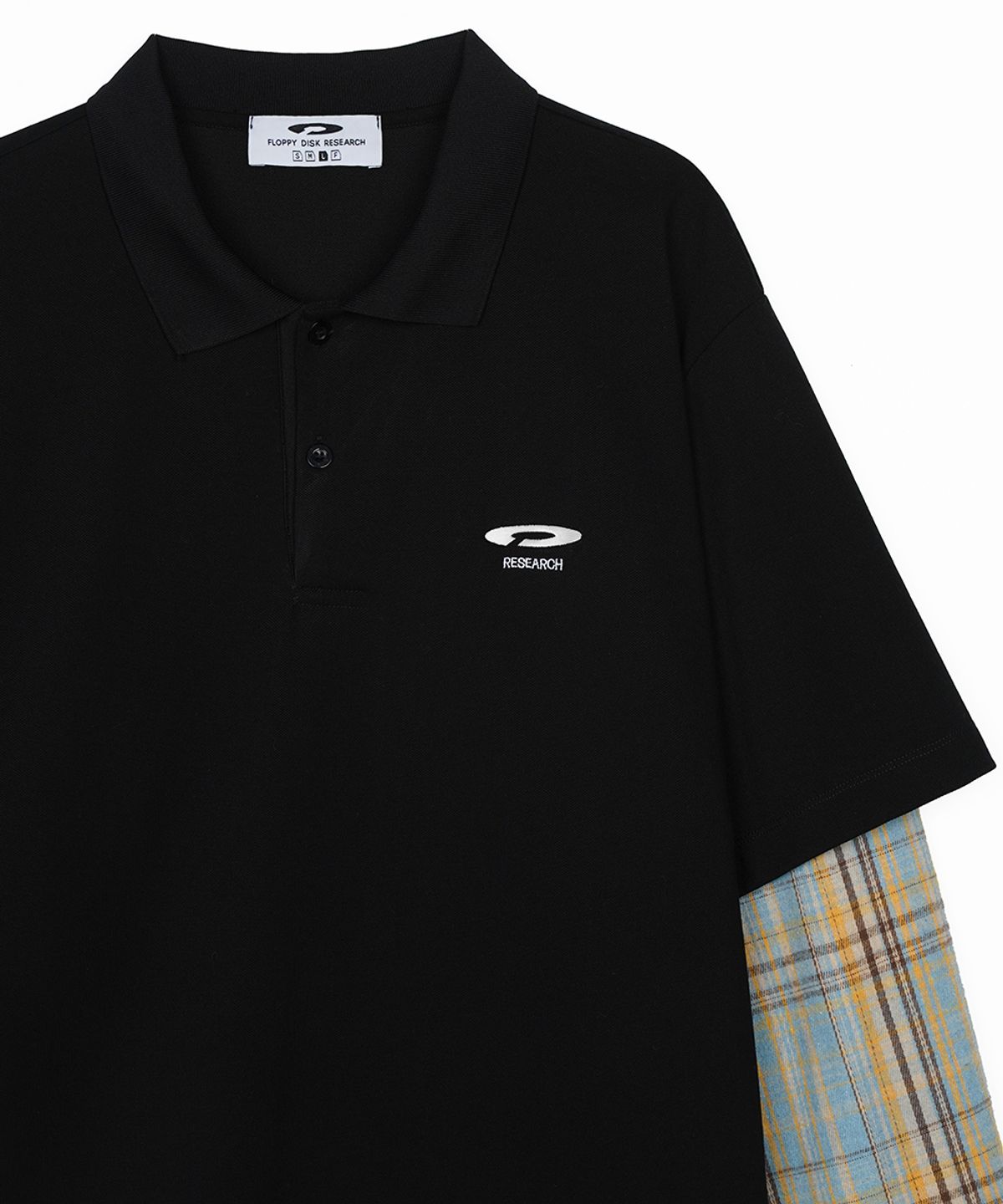 에프디알(FDR) Double Layer Long sleeve PK Tee Black