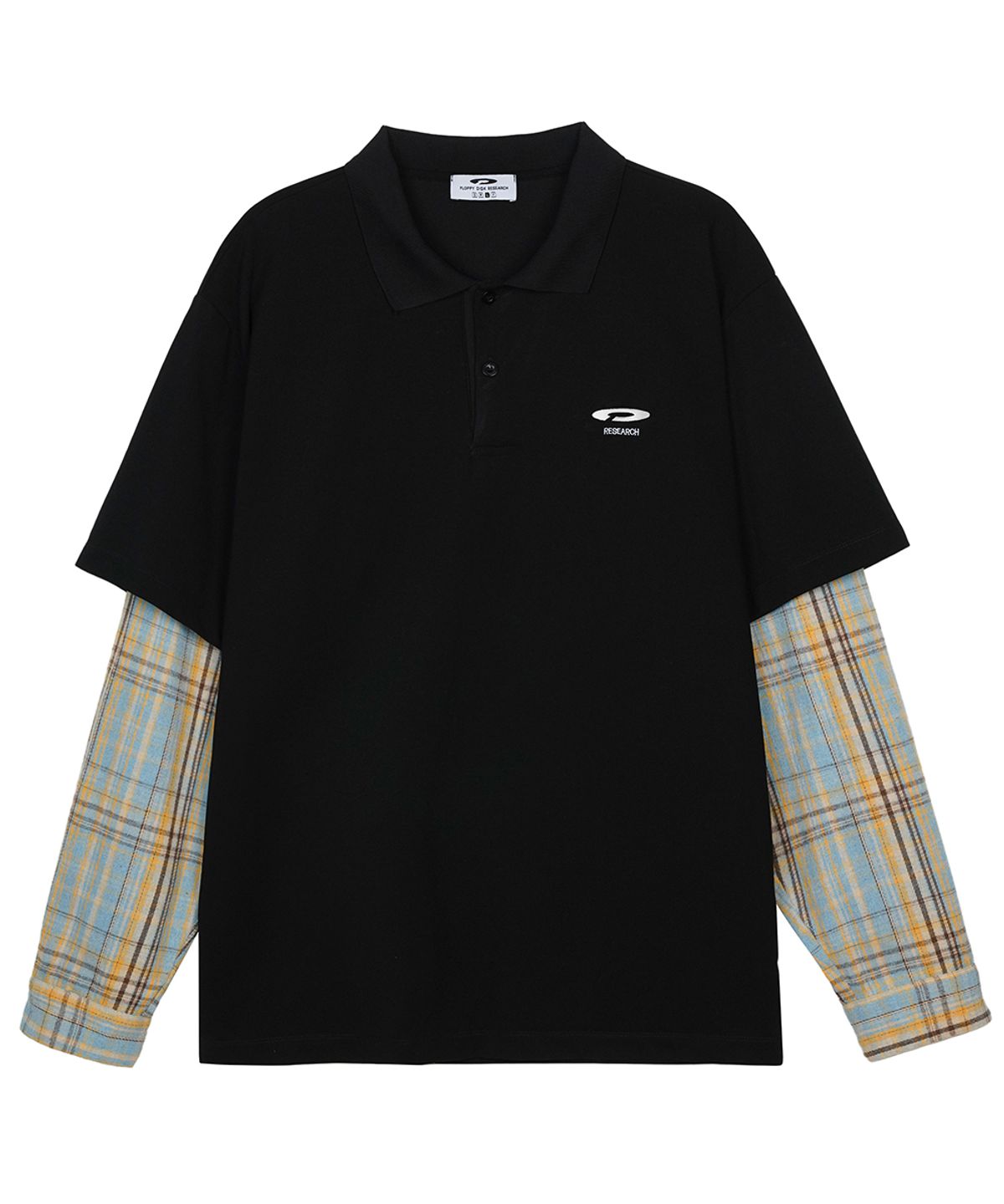 에프디알(FDR) Double Layer Long sleeve PK Tee Black