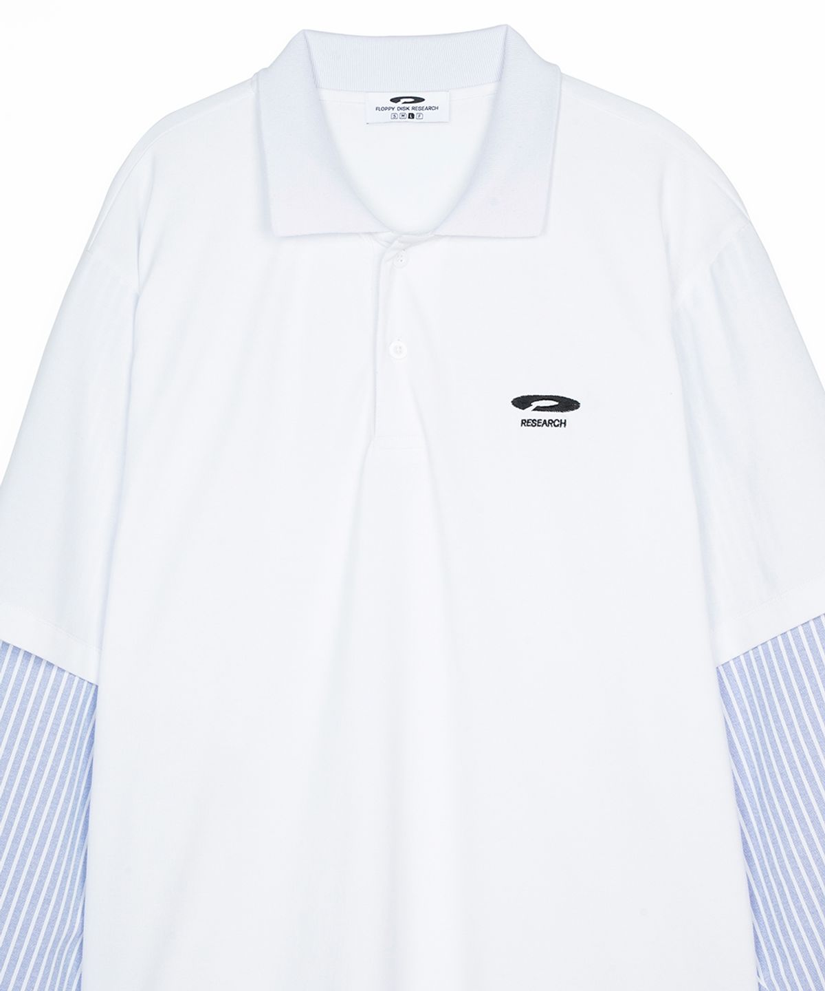 에프디알(FDR) Double Layer Long sleeve PK Tee White