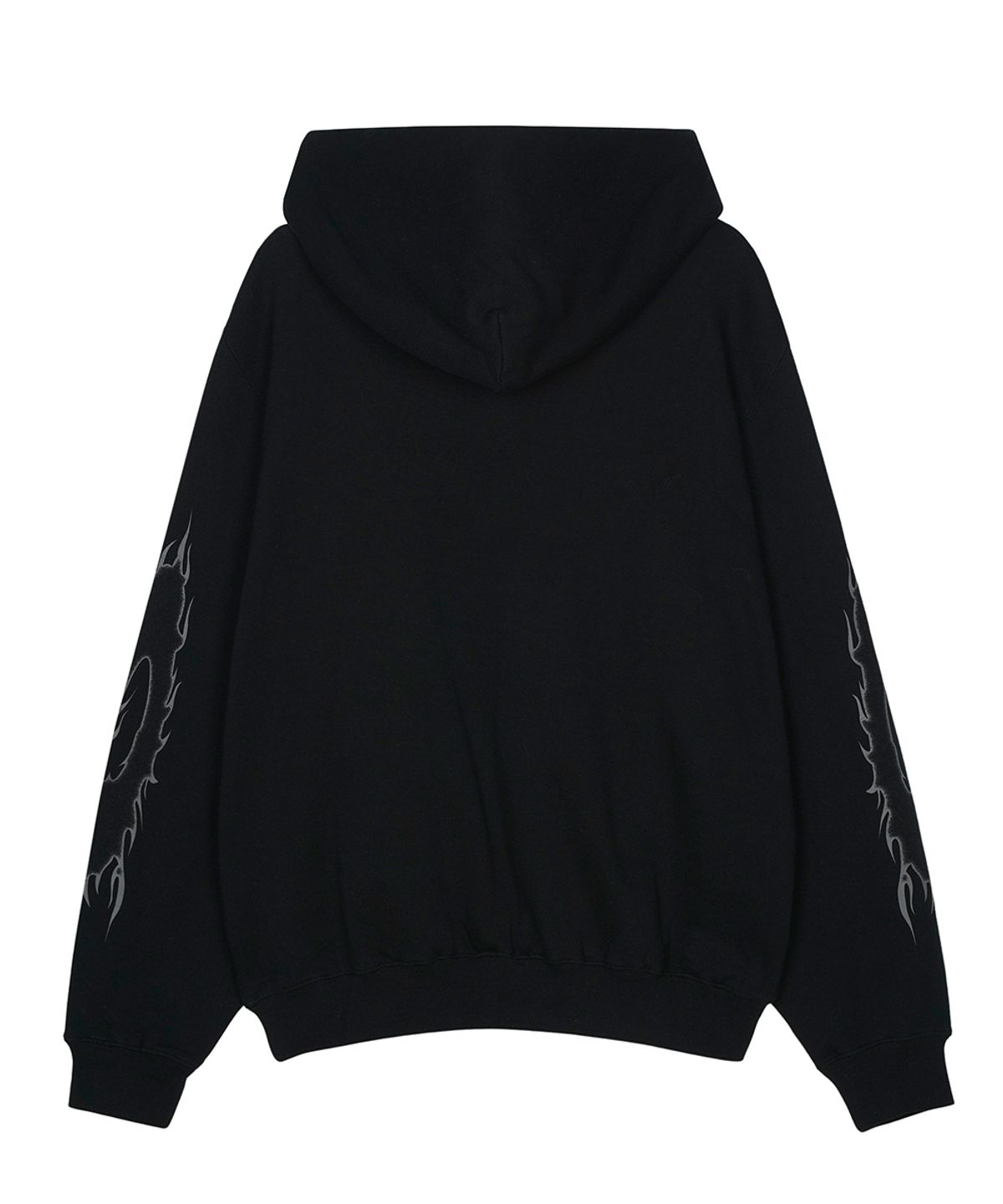 에프디알(FDR) Crack Eagle Research Logo Hoodie Black
