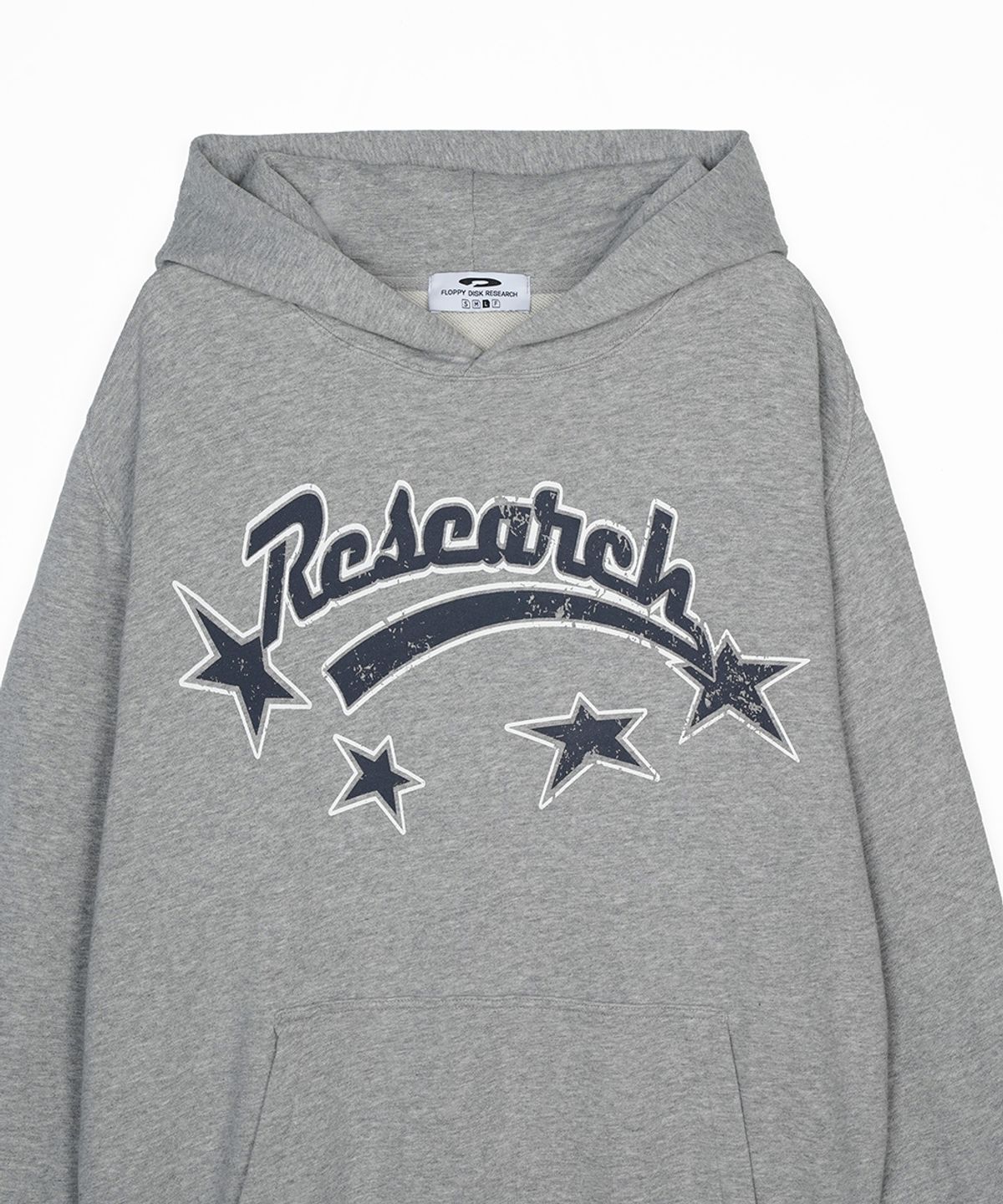 에프디알(FDR) Star Logo Crack Hoodie M.Gray