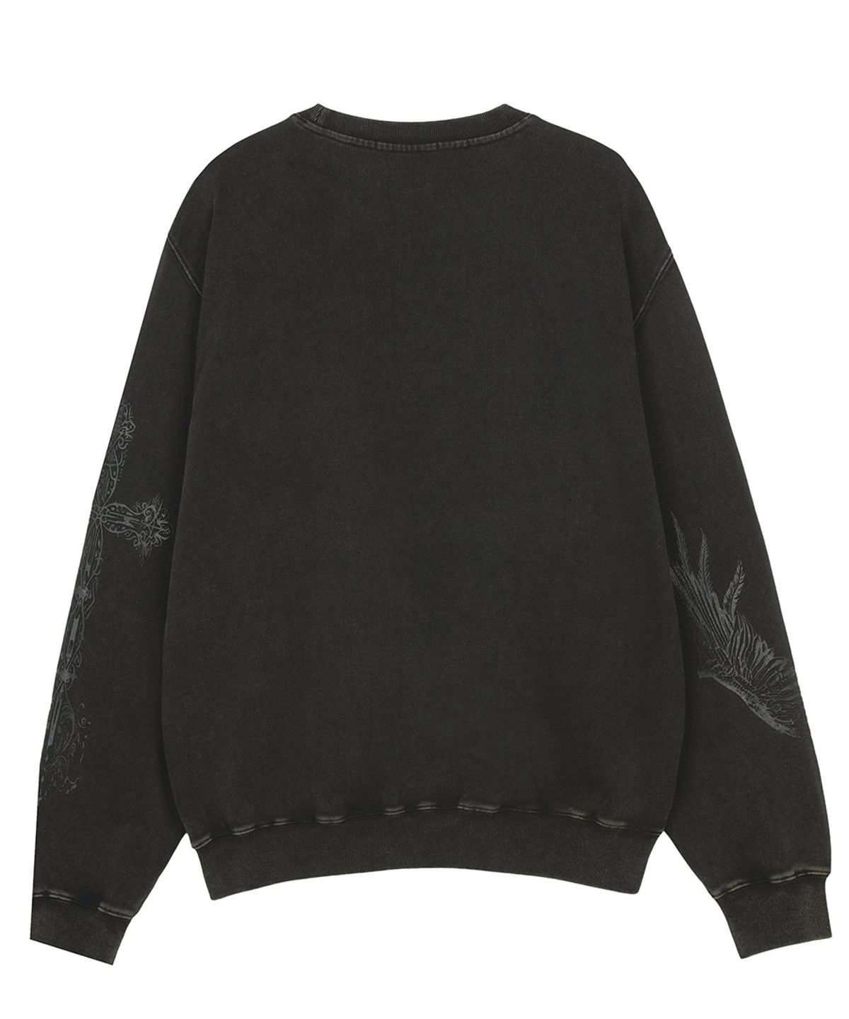 에프디알(FDR) Pigment Washed San Chris Crewneck Black