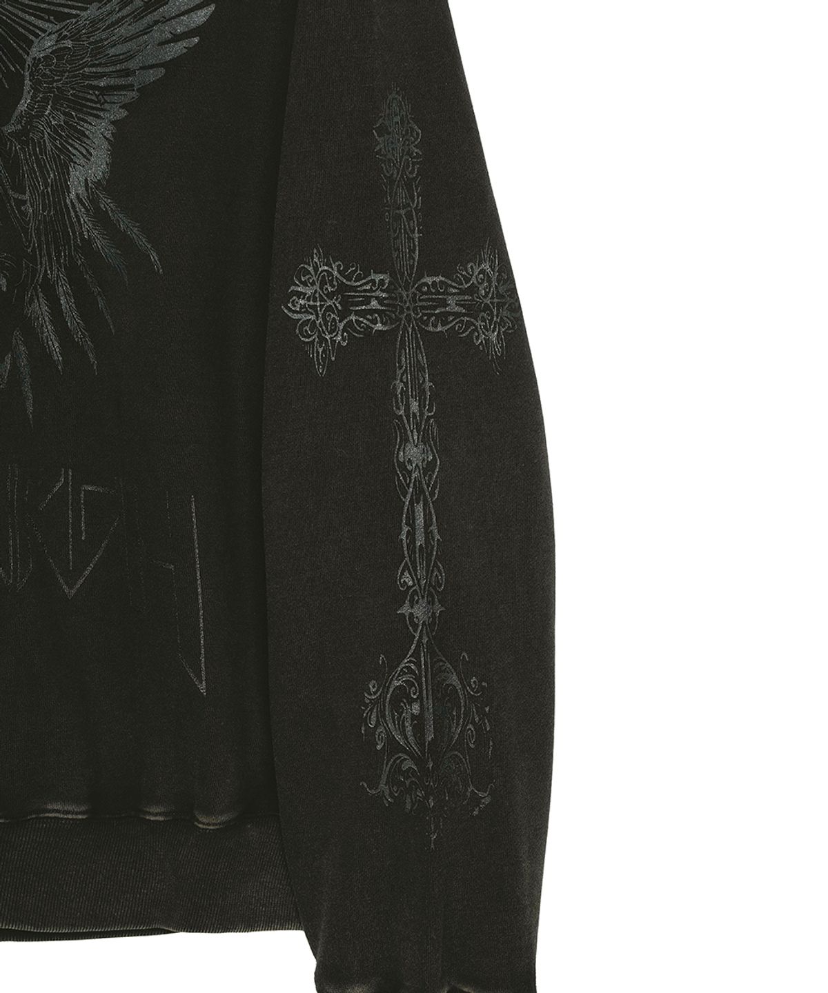 에프디알(FDR) Pigment Washed San Chris Crewneck Black