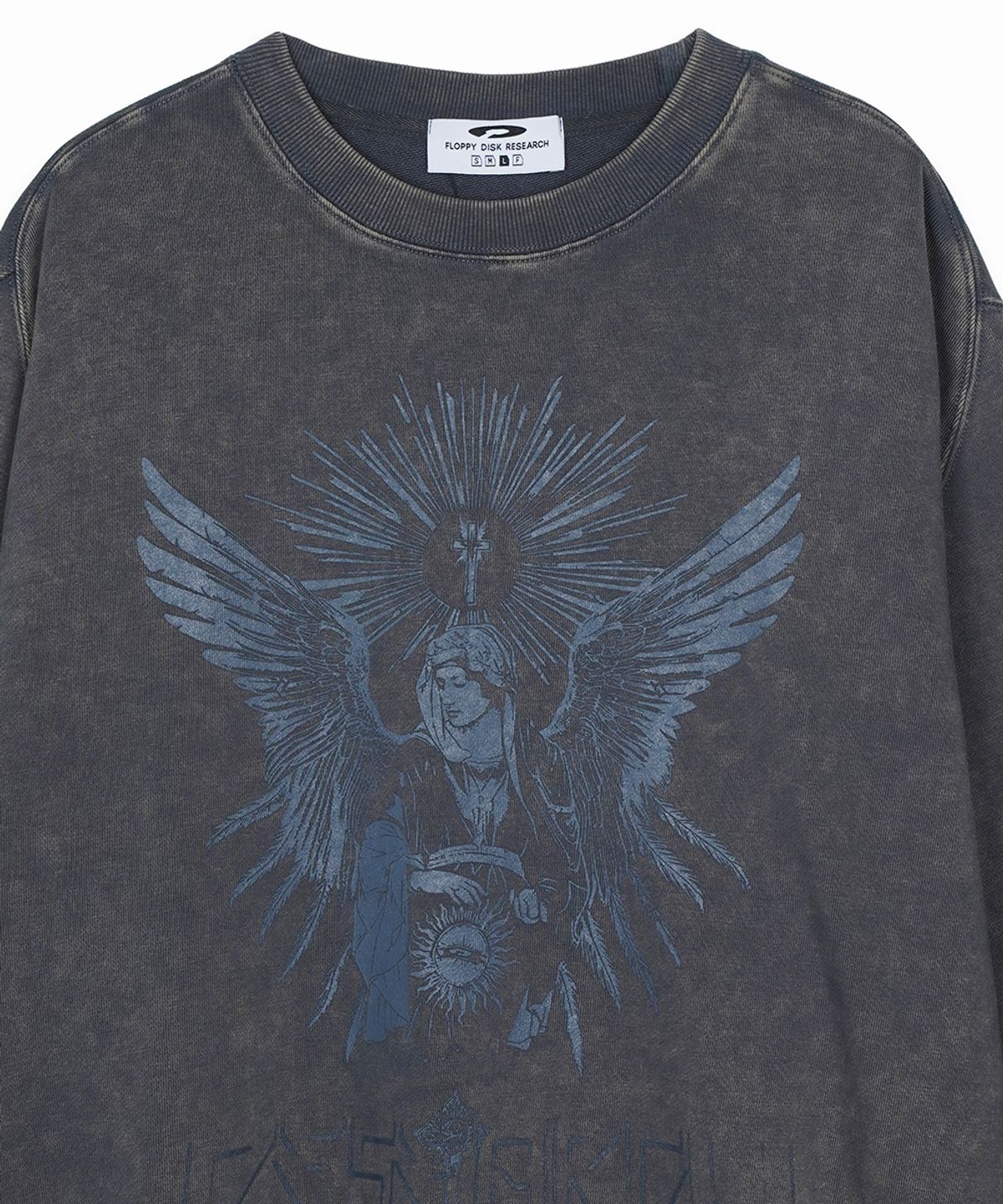 에프디알(FDR) Pigment Washed San Chris Crewneck Slate Gray