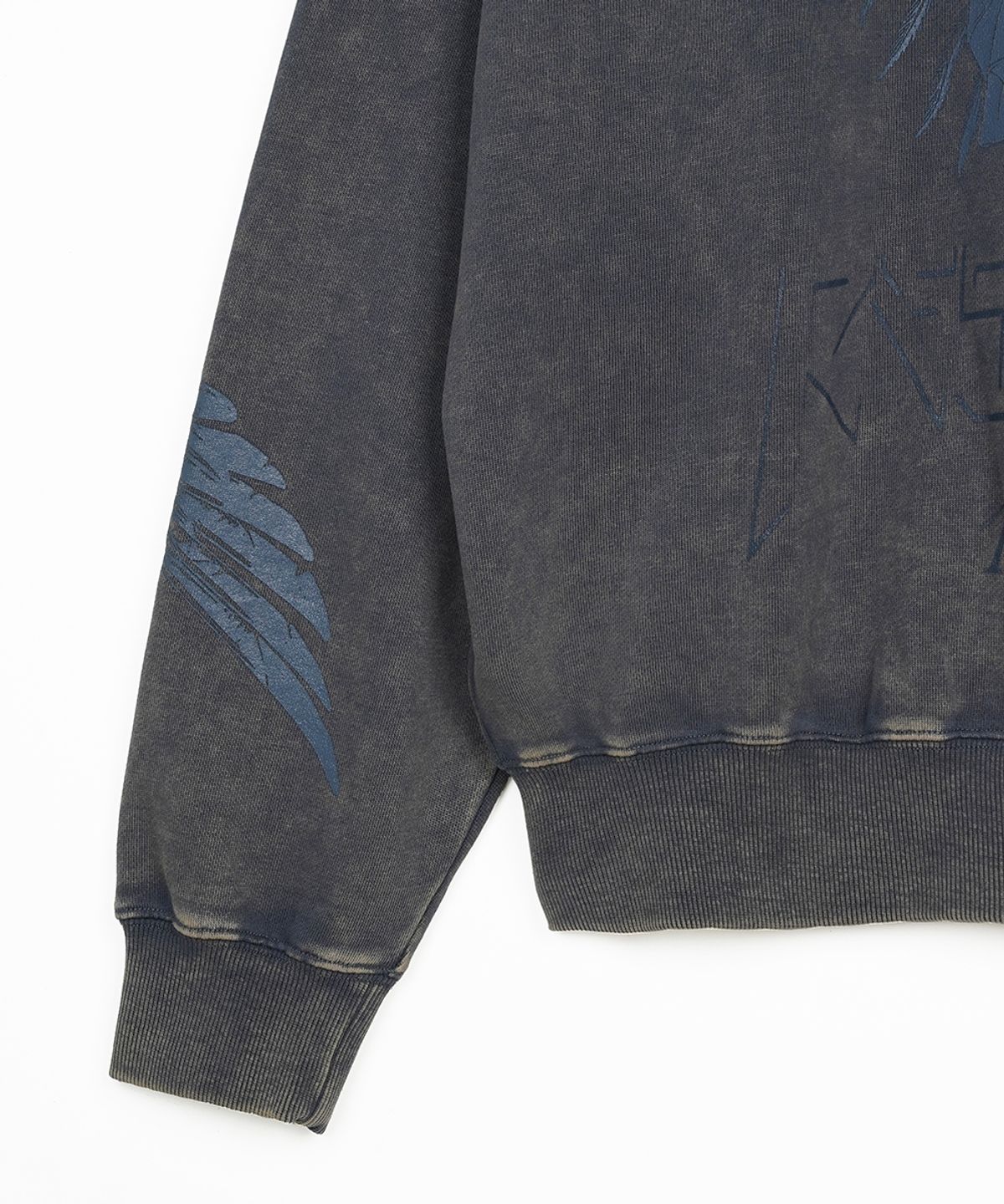 에프디알(FDR) Pigment Washed San Chris Crewneck Slate Gray