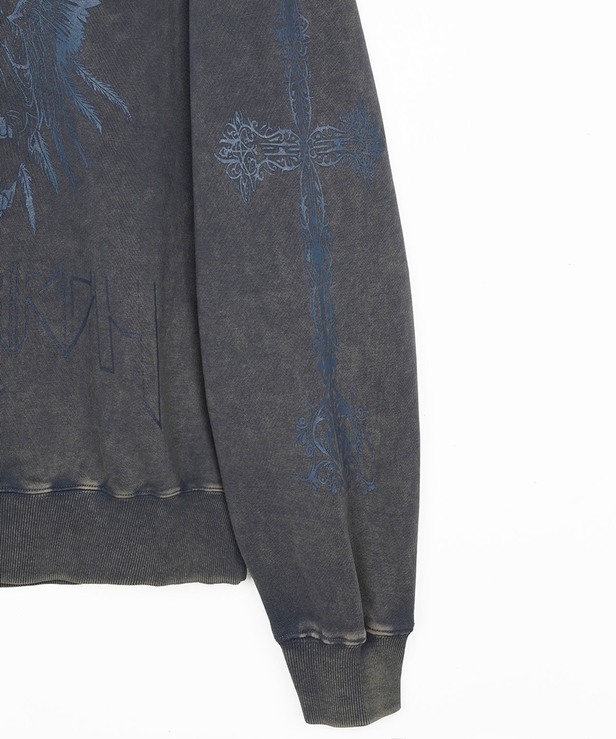 에프디알(FDR) Pigment Washed San Chris Crewneck Slate Gray