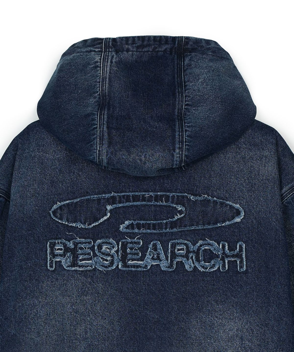 에프디알(FDR) Heavy Denim Work Hood Quilting Jacket Blue