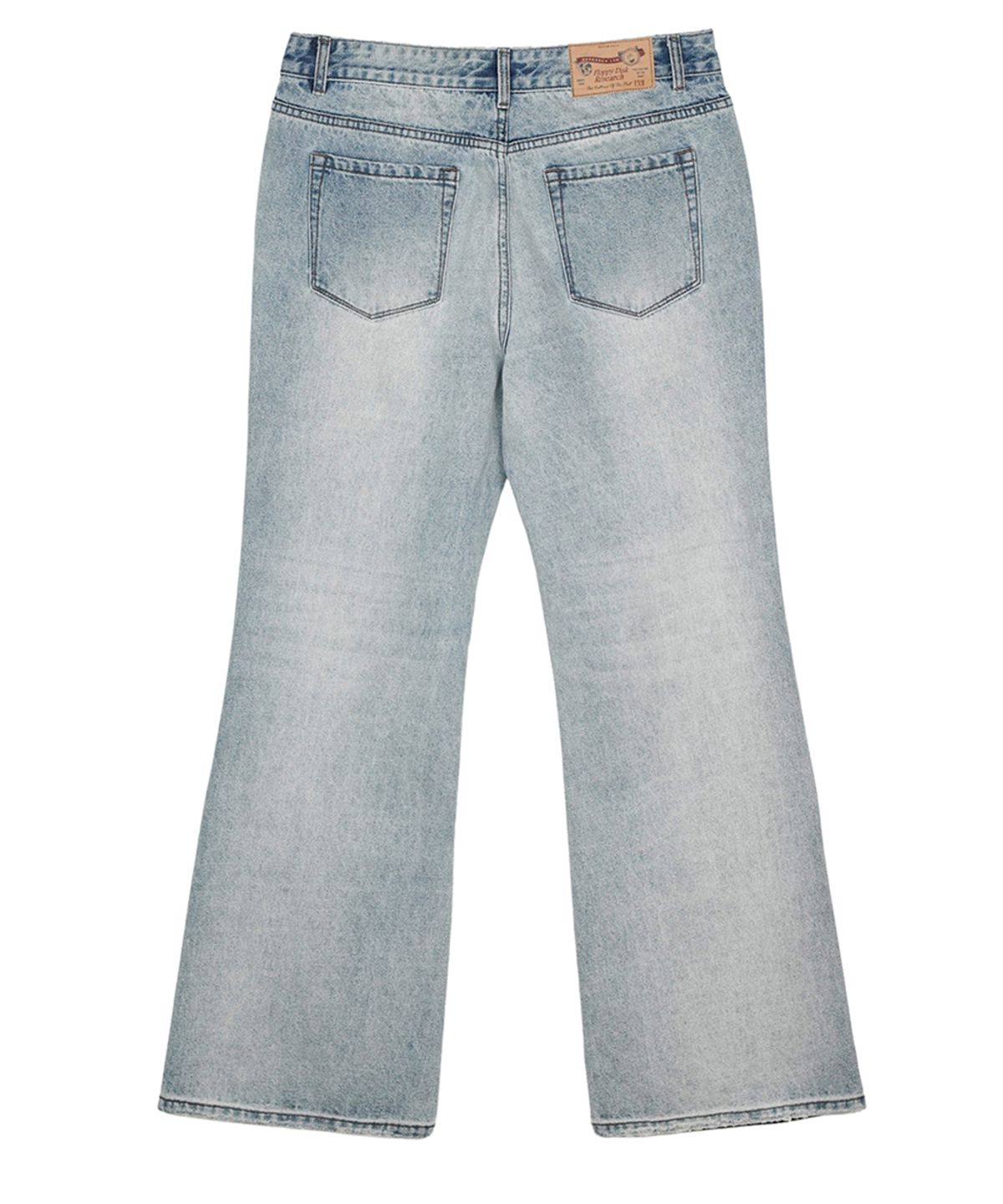 에프디알(FDR) Mans Vintage Flare Fit Denim Jeans Blue