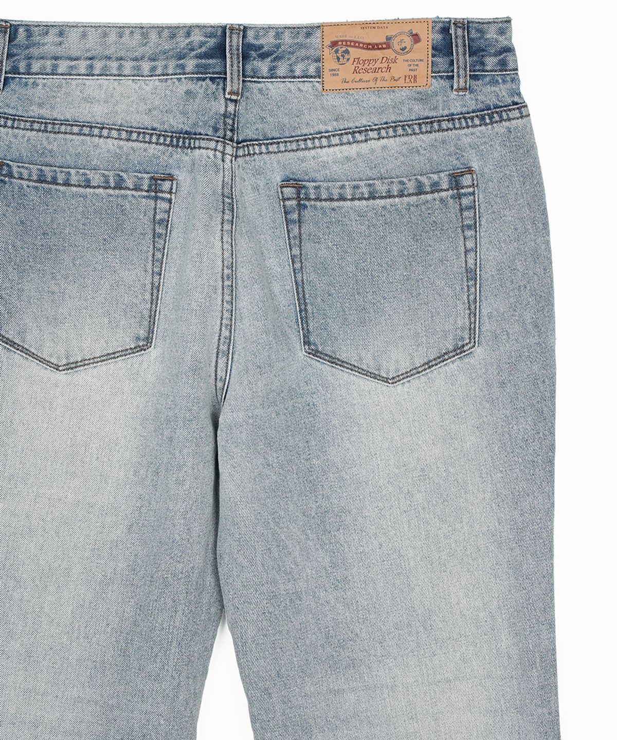 에프디알(FDR) Mans Vintage Flare Fit Denim Jeans Blue