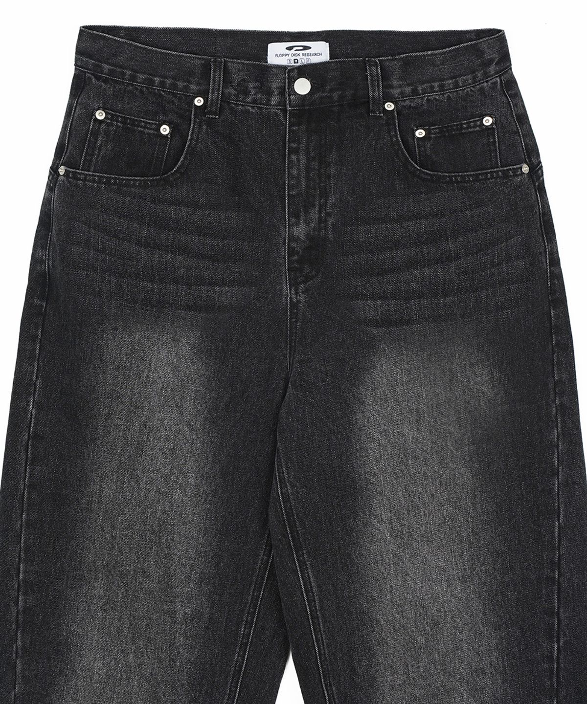 에프디알(FDR) Old School Wide Fit Denim Jeans Black