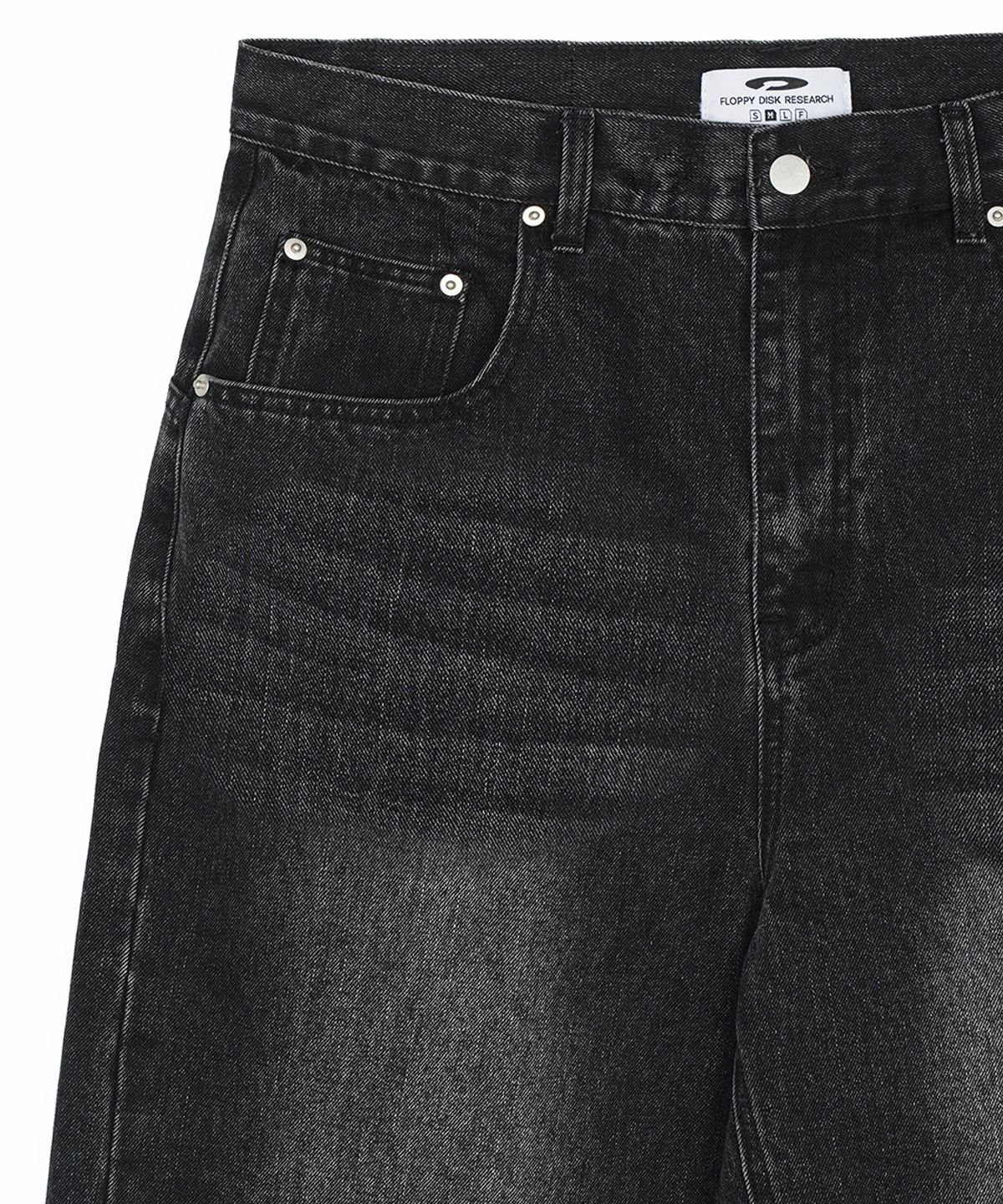 에프디알(FDR) Old School Wide Fit Denim Jeans Black